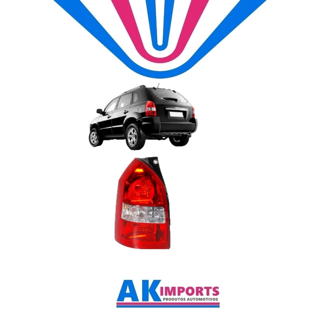 Lanterna Traseira Esquerdo Hyundai Tucson  Marca: Tyc   Ano: 2004 Até 2017  Cód:  11-6112-B1-1A