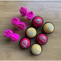 Carimbos para Doces Brigadeiro - Carro Relâmpago