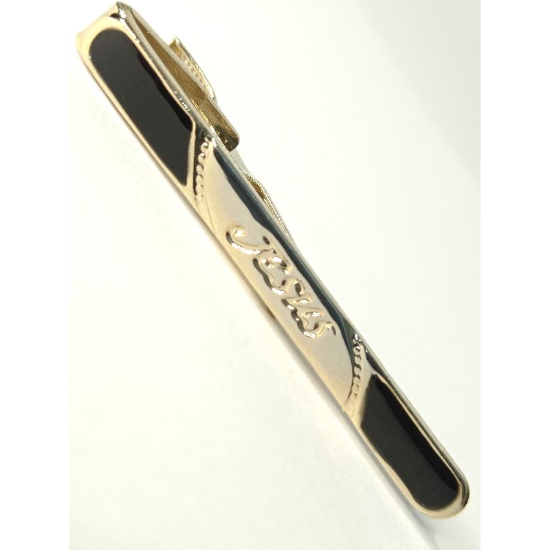 Prendedor de gravatas Jesus clip social masculino de ótima qualidade