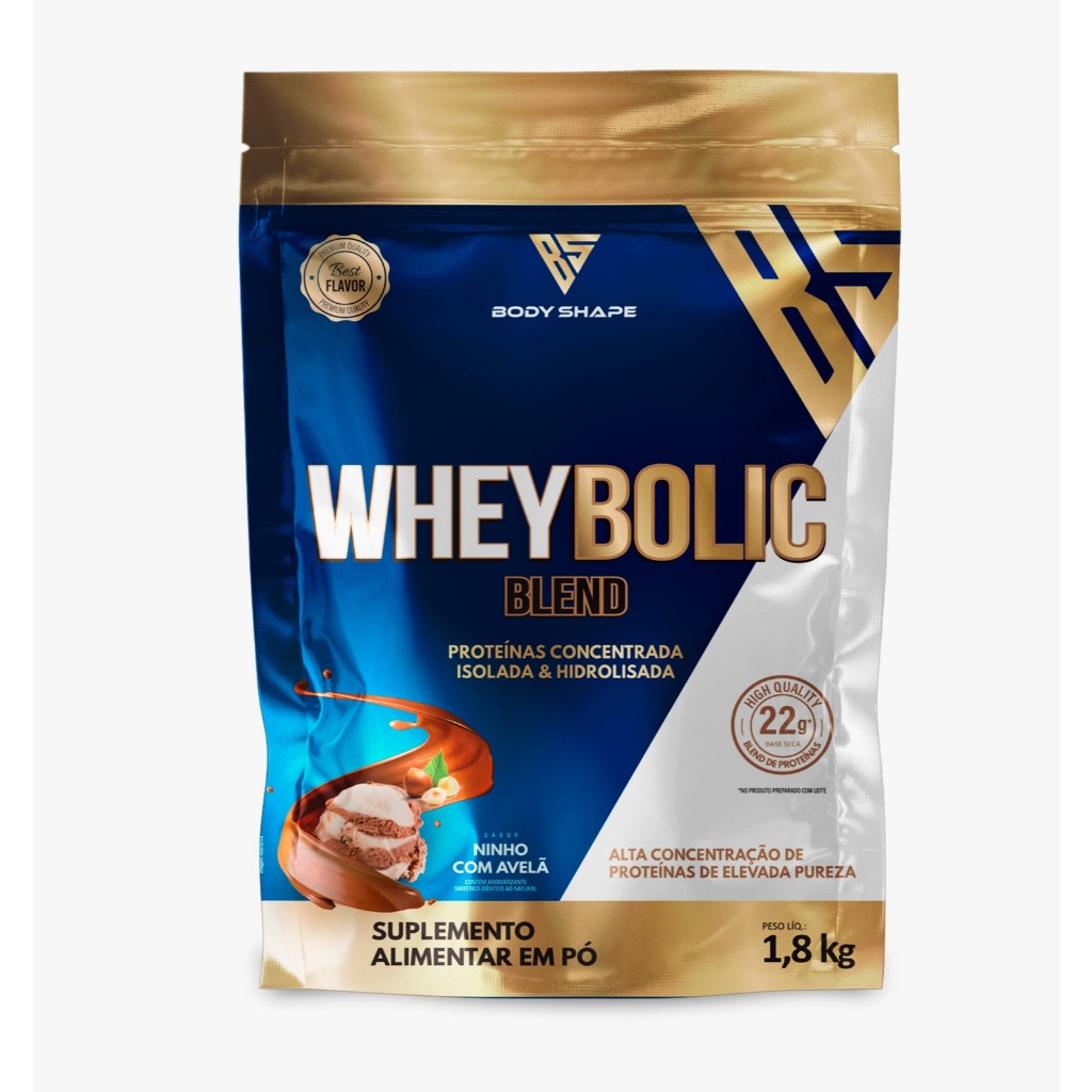 Whey Protein Bolic 1.8kg - Body Shape em Oferta na Shopee