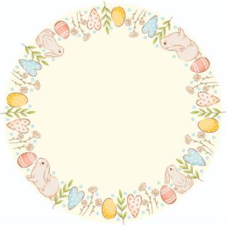 Capa para Sousplat - Mesa Posta Pascoa Amarelo Candy em Oferta na Shopee