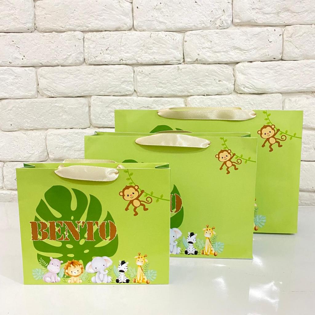 10 Sacolas sacolinhas personalizadas de papel lembrancinhas aniversário - Qualquer tema