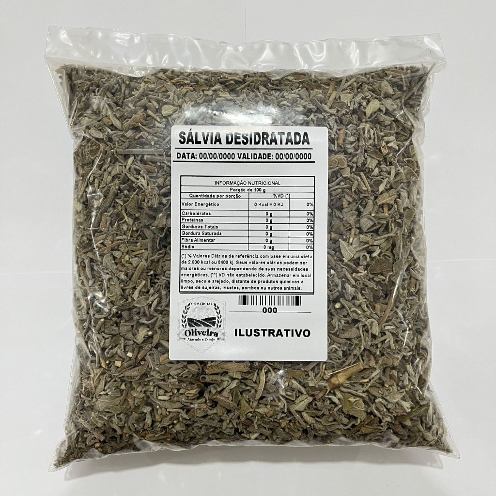Sálvia Desidratada Chá 1kg em Oferta na Shopee