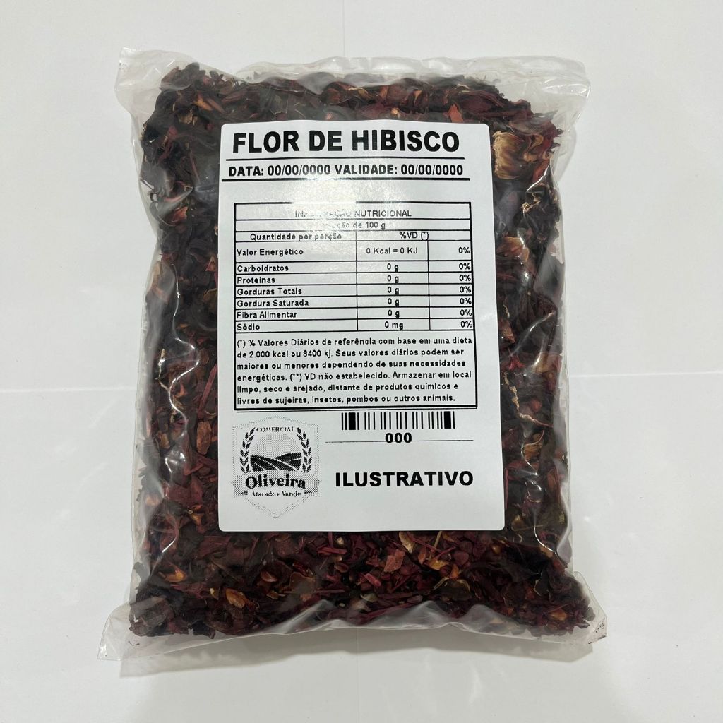Flor de Hibisco Desidratada 1kg em Oferta na Shopee