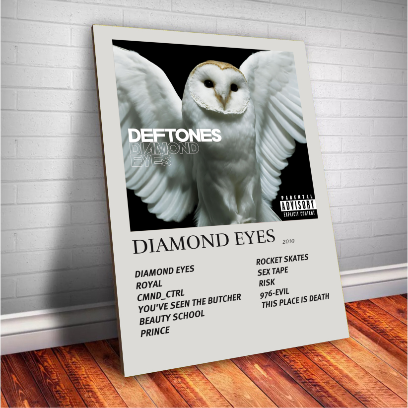 Quadro Decorativo Placas deftones Quadro Discografia Album em MDF 30x20cm Full HD em Oferta na Shopee