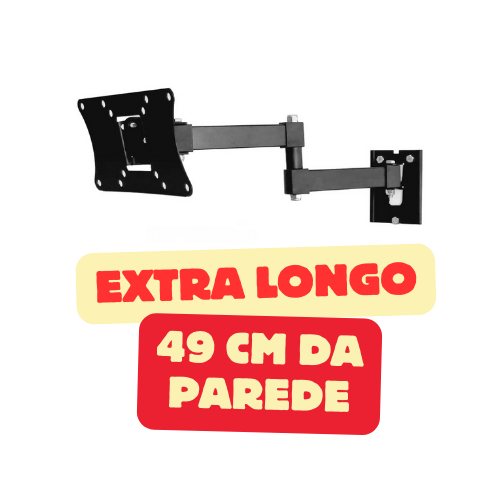 Suporte para Tv Longo até 43 polegadas - Suporte de TV que fica de lado em Oferta na Shopee