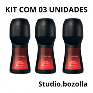 Kit 03 Desodorantes Antranspirante Roll-on 300 KM/H MAX TURBO Masculino 50ml Avon em Oferta na Shopee