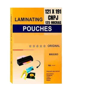 100un Plastico Plastificação Premium Cnpj 121x191 125mic em Oferta na Shopee