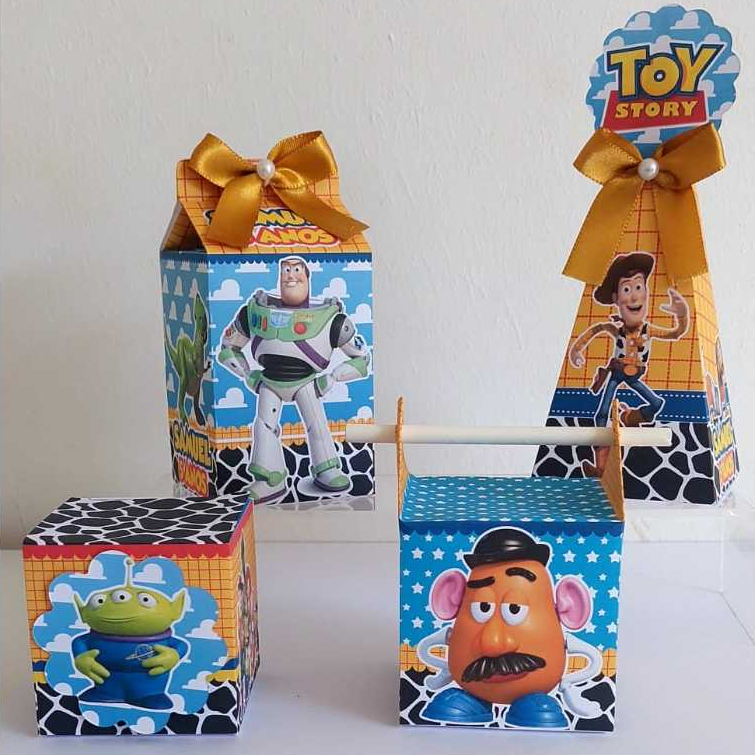 Kit Caixinhas Personalizadas Toy Story Lembrançinha Festa em Oferta na Shopee