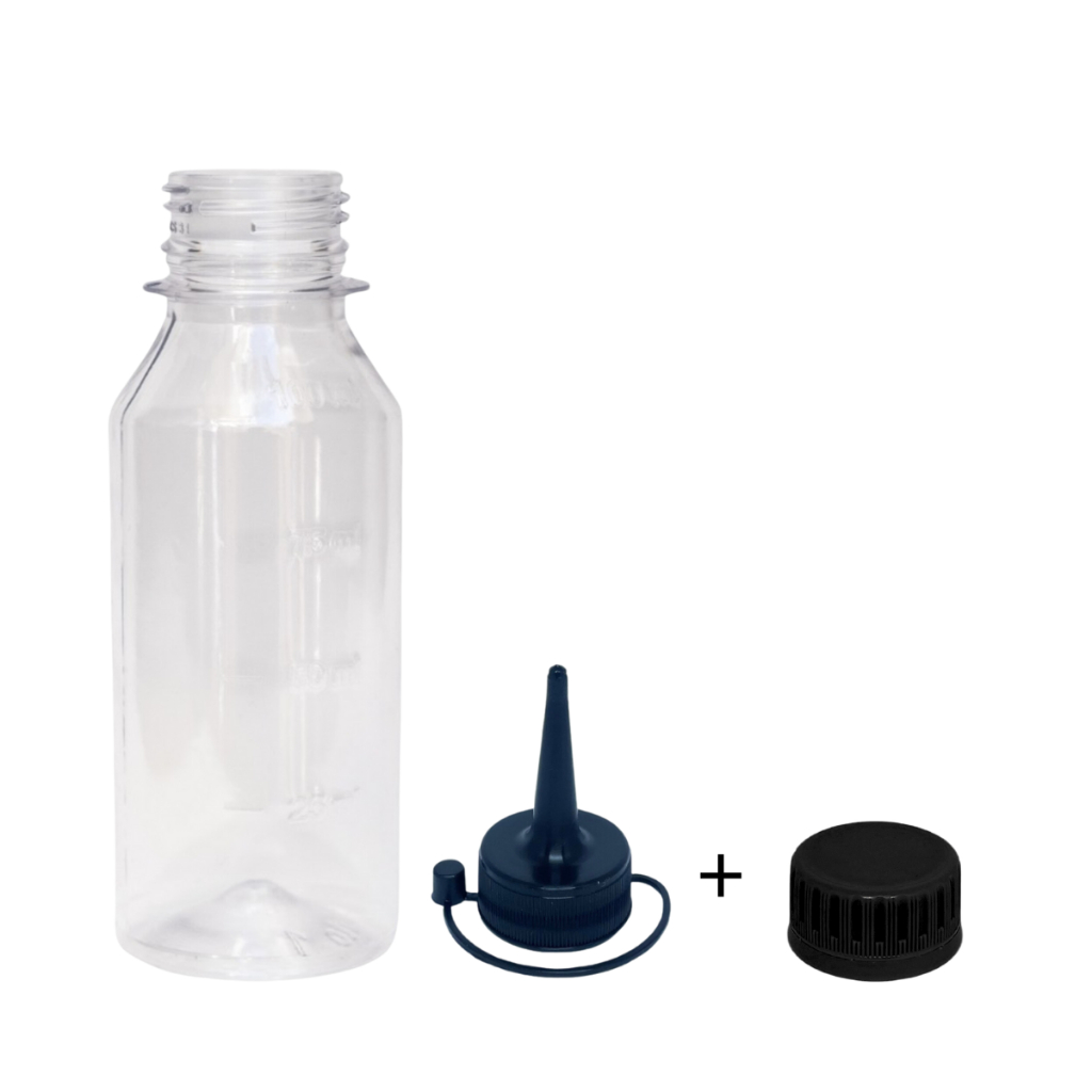 10 frascos de 100ml para tinta impressora, tatto, aerógrafo, óleos essências, lembrancinha F0100K28 em Oferta na Shopee