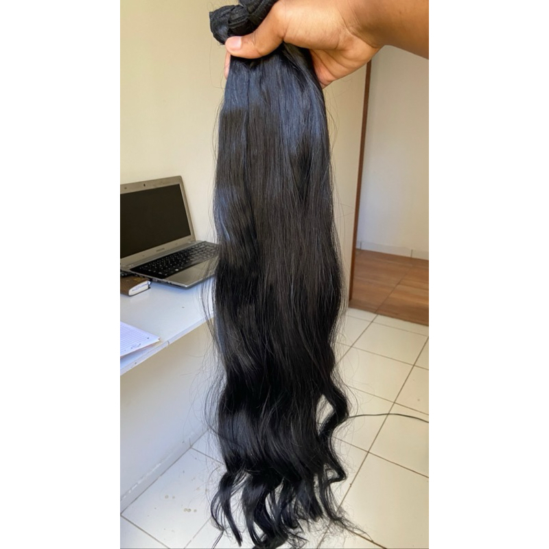 Cabelo Bio Humano 2 telas 65 cm