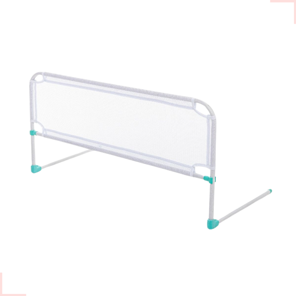Grade De Cama Com Tela De Segurança Para Bebês E Idosos
