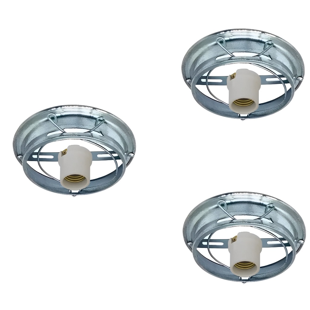 Kit 3 Base Plafonier Boca 10 Completo Com Soquete Cores Spotled em Oferta na Shopee