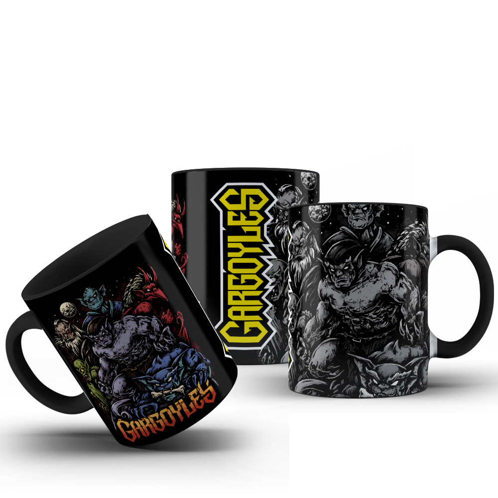 Caneca Gargulas Gargoyles desenho anos 90 nostalgia Golias Brooklin Broadway Hudson Bronx Lex
