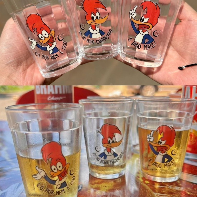 Kit Casa Nova 3 Copos Pica Pau em Oferta na Shopee