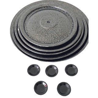 Tampa De Aluminio Preto Craqueado Avulsa Para Panelas E Frigideiras Para Sua Cozinha 14 a 24cm em Oferta na Shopee