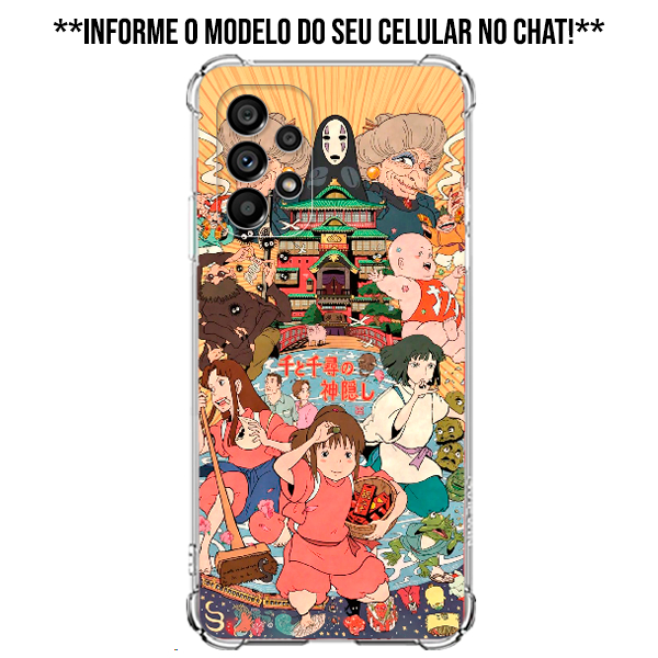 Capa Case Personalizada A Viagem de Chihiro Anime Sen to no Anime Fan Dome Fã Clube Billie Eilish