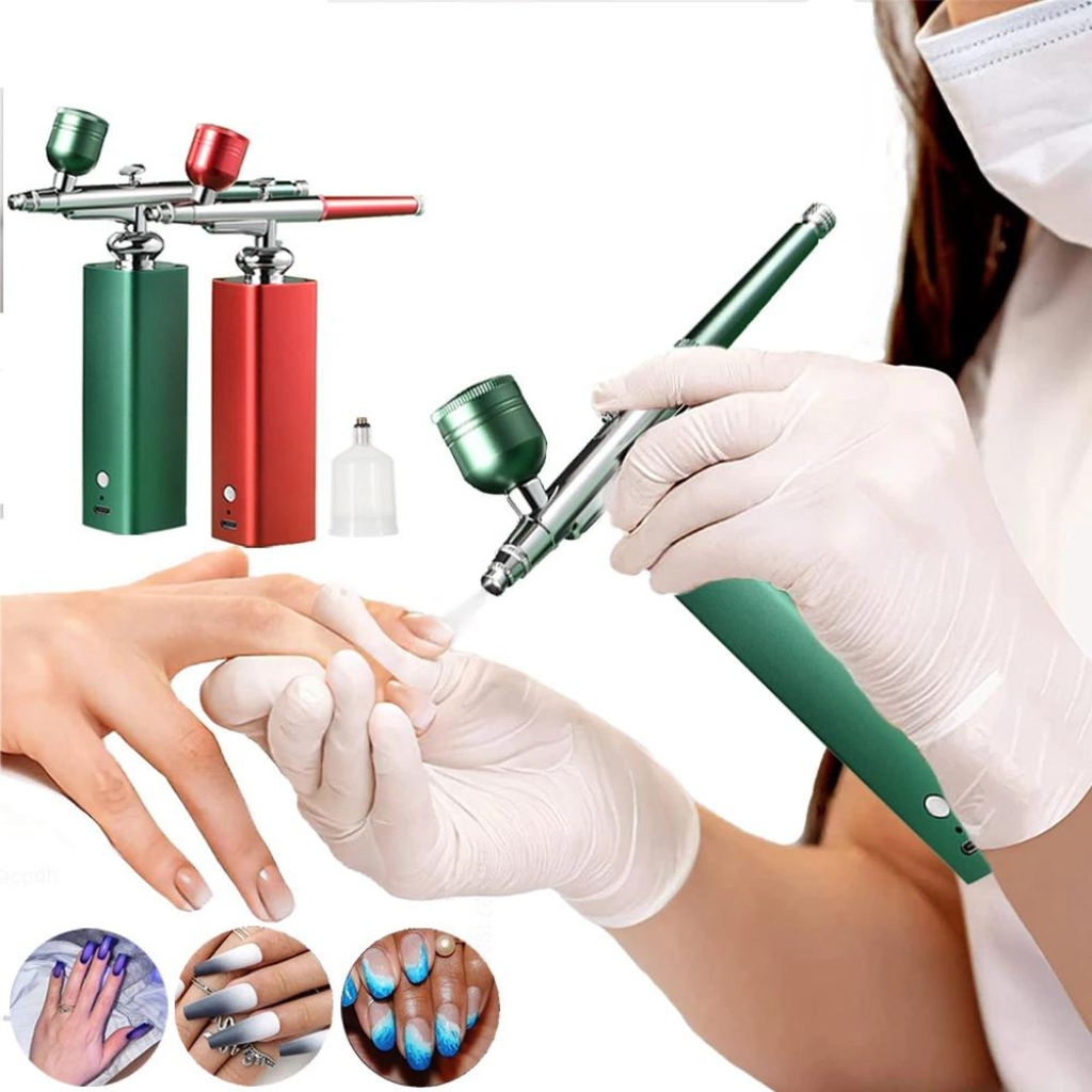 Aerógrafo Compressor Ar Pintura Maquiagem Tatuagem Arte de Unhas Pintura Facial Decoração de Bolos em Oferta na Shopee