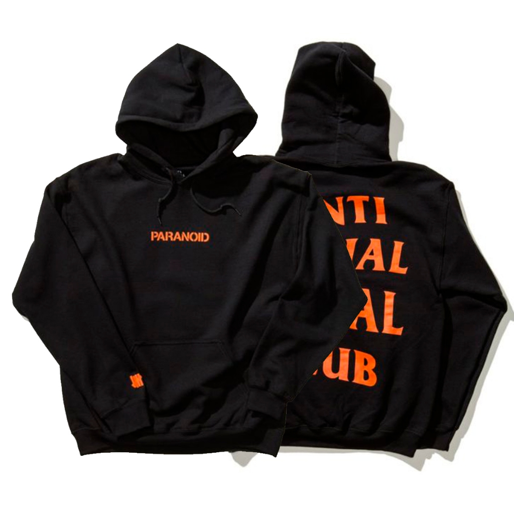 Camisa Social Blusa Moletom Anti Club Blusa De Frio Canguru Algodão Canguru Manga Comprida Estampada