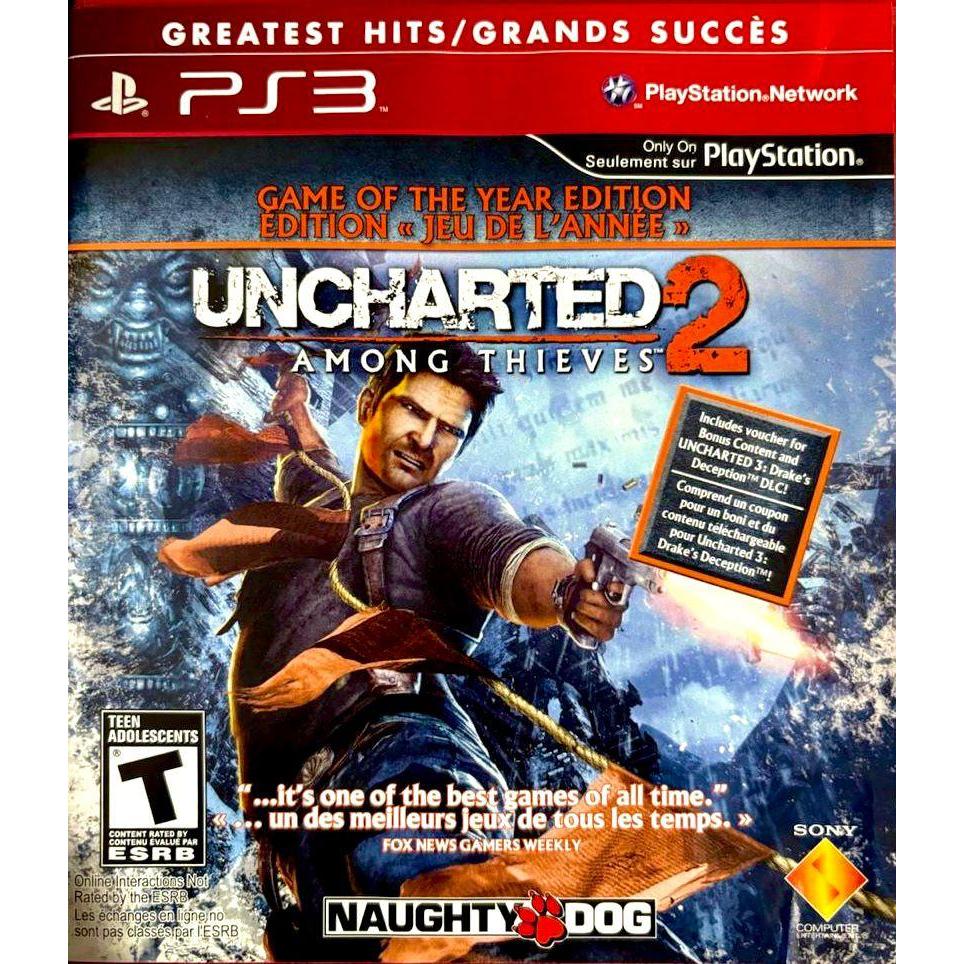 uncharted 2 among thieves game of the year edition ps3 , mdia fisica