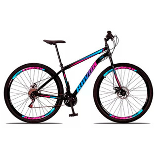 Bicicleta Aro 29 Ravok 21 Velocidades Aço Cambio Traseiro Shimano Freios a Disco MTB