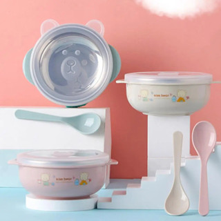 Tigela Infantil para Bebê em Aço Inox Com Tampa em Oferta na Shopee