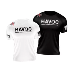 Camiseta Dry Fit Havoc Preta E Branca - Bruthal Sports