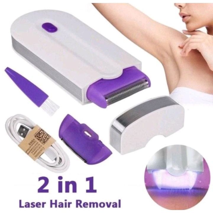 Depilador Recarregável Pelos Aparador Tipo Laser Indolor Top