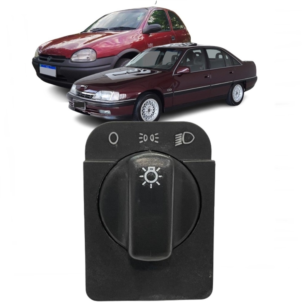 Interruptor de Farol Corsa 1994 / 2008 Ômega 92/98 Sem Regulagem Led Âmbar