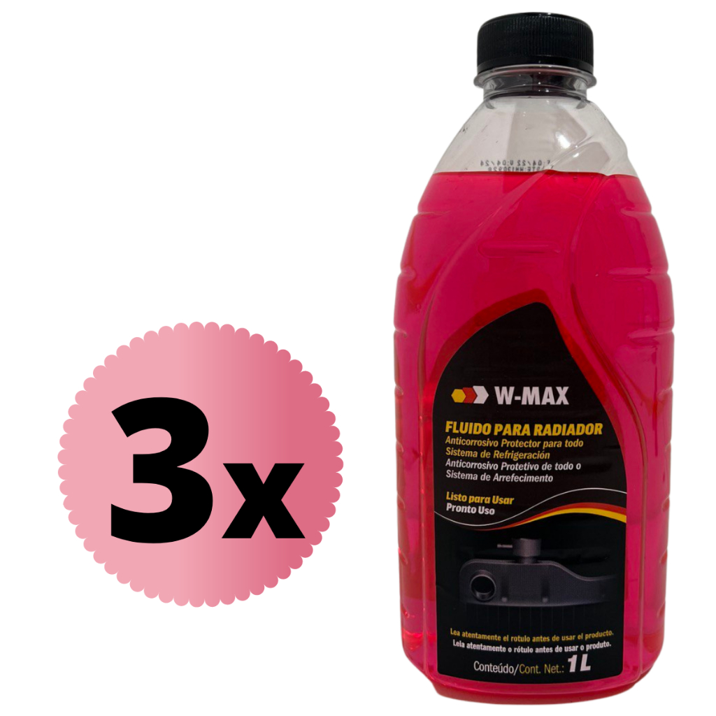 3Litros Fluido para Radiador W-MAX 3 Wurth.