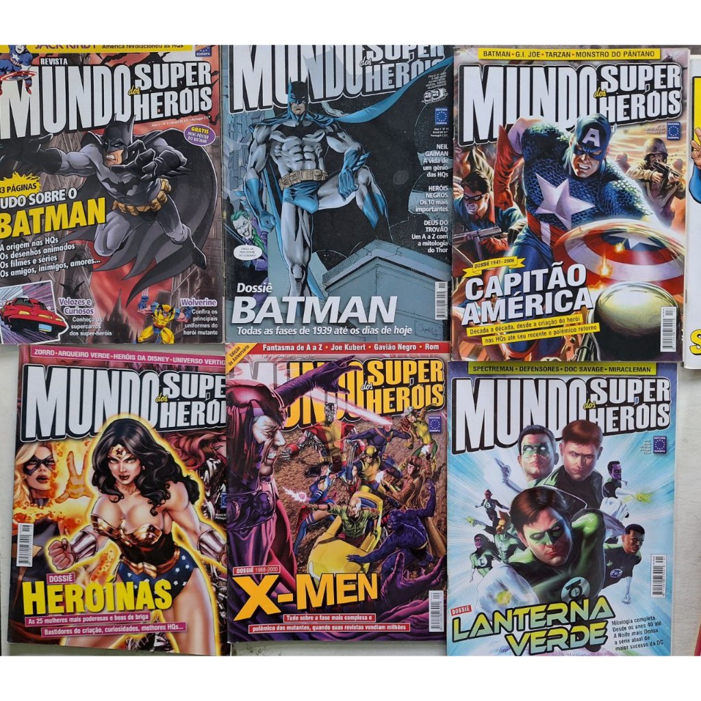 Revista Mundo dos Super Herós - Números disponíveis