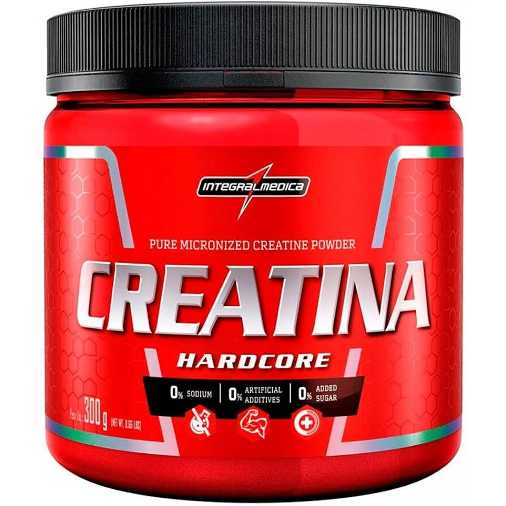 Creatina Monohidratada 100% Pura 300g Integralmedica em Oferta na Shopee