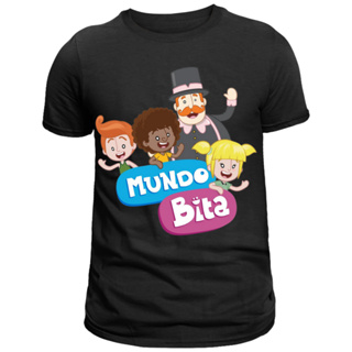 Camiseta Infantil Mundo Bita Blusa unissex 100% Algodão T-shirt 30.1 Envio imediato em Oferta na Shopee