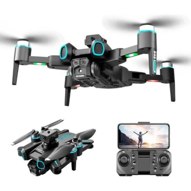 Drone Profissional s4s Dual Camera Hd Motor Brushless Fotografia aérea Viagem Aventura Acampamento Fotografia