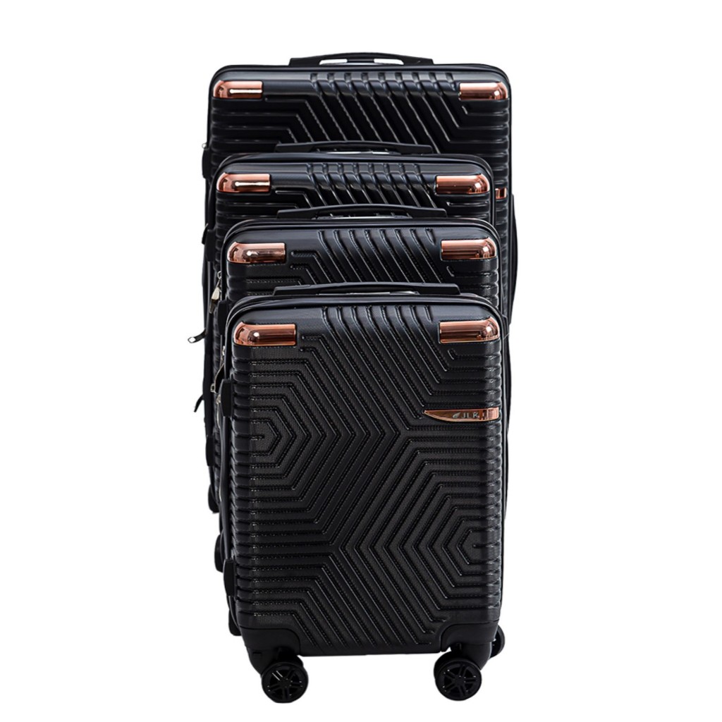 Conjunto 4 Mala De Bordo Viagem Nacional Internacional Com 4 Rodas duplas 360º Removível , Cadeado TSA Embutido , Divisório Interno, Proteção Superior