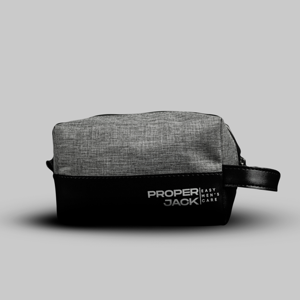 Necessaire Grande 1 Ziper / Bolsa de Mão / Masculina / Couro Sintético / PVC / 2 Cores / Proper Jack