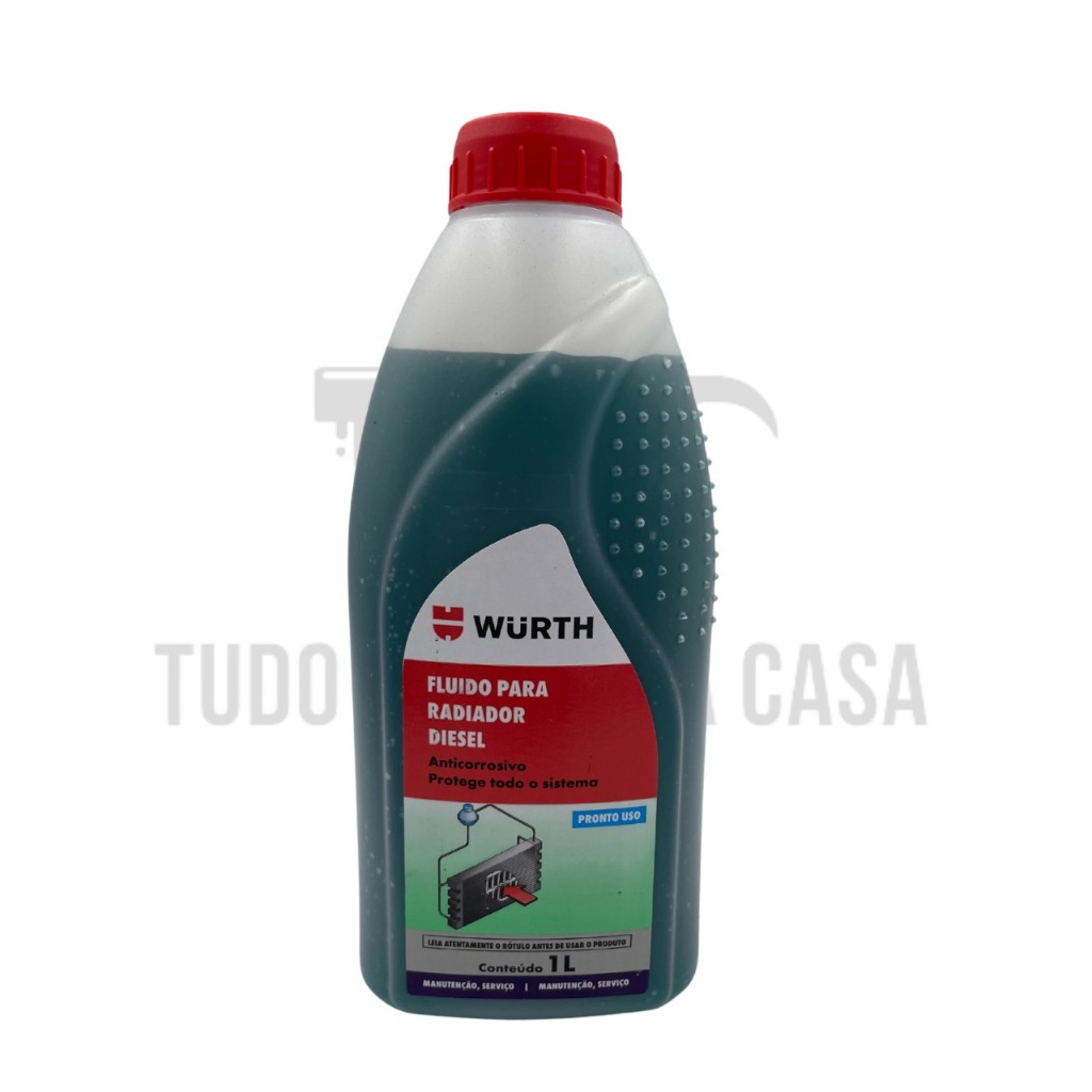 1 Litro Fluído Para Radiador Würth Indicado Para Veículos 🚗 A Diesel **aditivo, Diesel, Mecânico, Mecânica, Troca**
