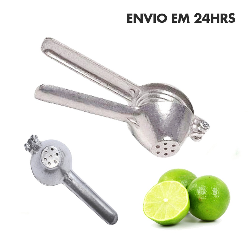 Espremedor Limao Amassador e Espremedor Manual Frutas Cítricas - Espremedor de Aluminio - 17cm