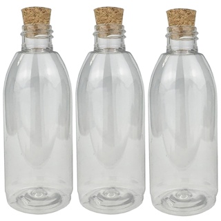 70 - Mini Frascos Plásticos 100ml Com Tampas De Rolha em Oferta na Shopee