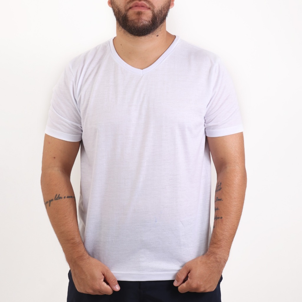 Camiseta Gola V 100% Poliéster Fabrica Pronta Entrega e com Envio Imediato em Oferta na Shopee