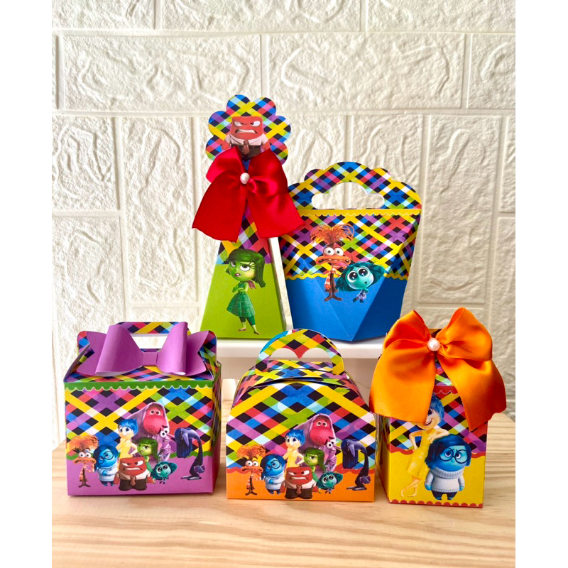 Kit Festa Divertidamente Personalizados Lembrancinhas Caixinhas para festas PEGUE E MONTE