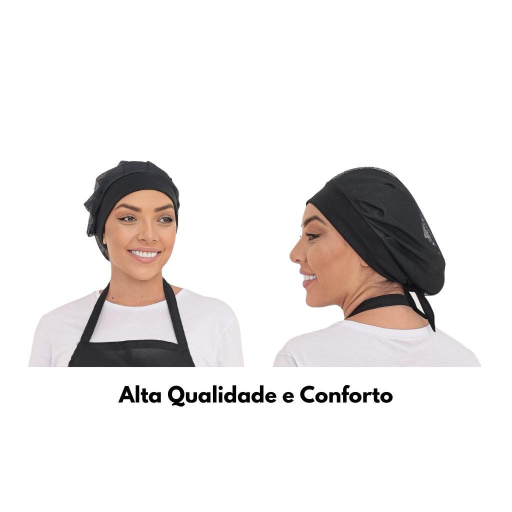 Kit Com 2 Touca Telinha Lavável Cozinheira Restaurante Padaria Lanchonete Pizzaria em Oferta na Shopee