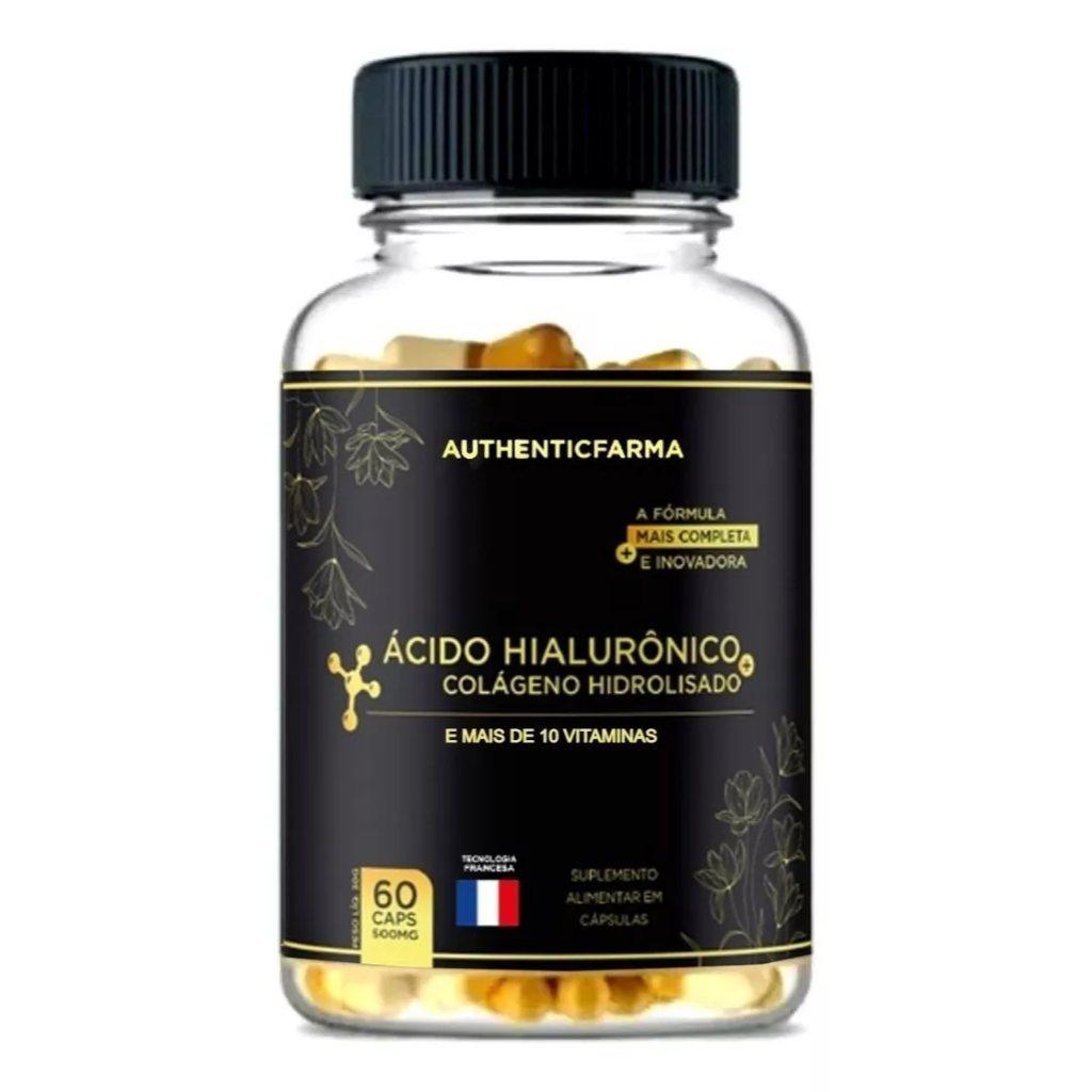 Ácido Hialurônico + Colageno Rejuvenescimento Facial Rosto + de 10 vitaminas no mesmo produto