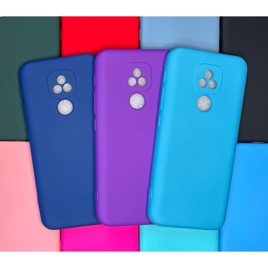 Kit capa + película  de vidro 3D Motorola Moto E7 Plus  Ou apenas capinha  silicone Aveludado em Oferta na Shopee