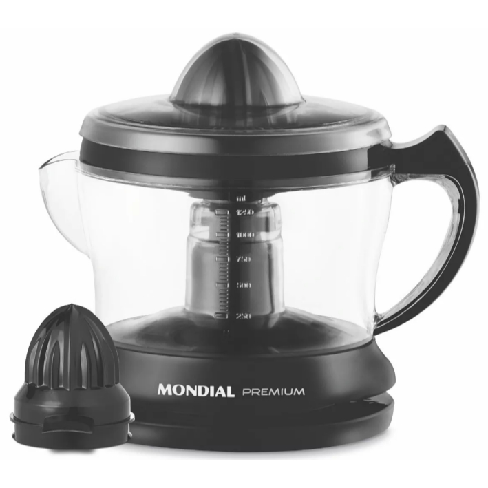 Espremedor turbo citrus premium com cone extra preto 1,25L 110V - Mondial