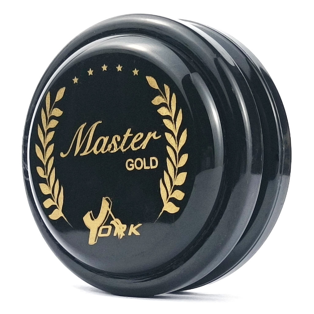 YoYo York Original Master Gold Black Eixo de Madeira Ioiô Profissional Campeão
