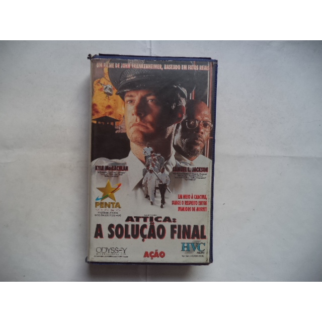 Fita Vhs Attica A Soluçao Final Original Legendado Samuel L Jackson