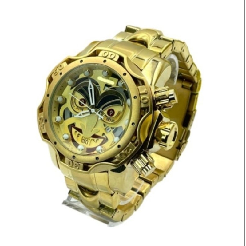 Relógio Masculino Dourado Coringa,Relogio Dourado Grande luxo