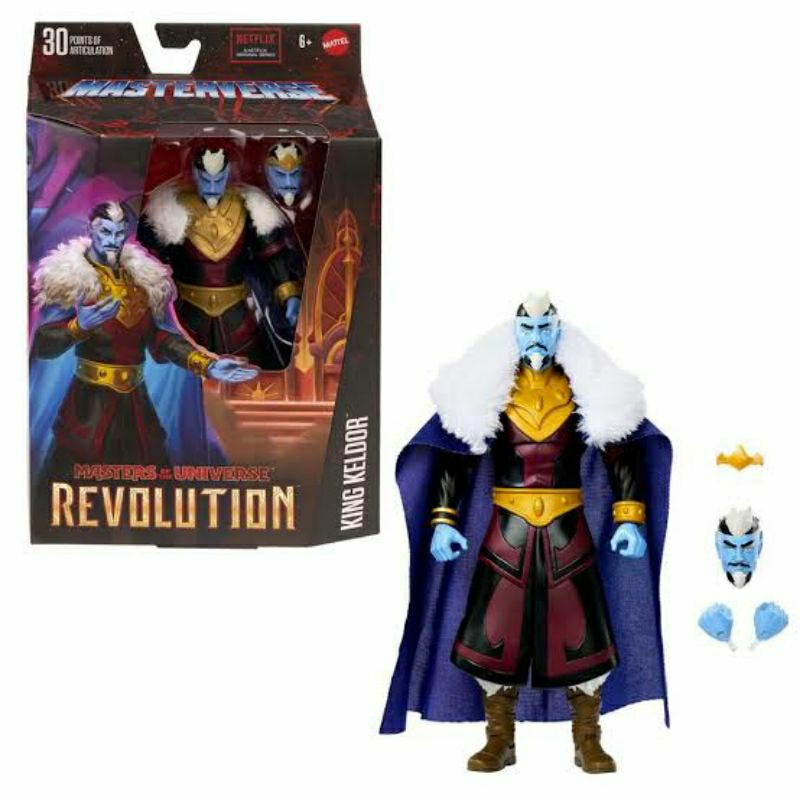king keldor masterverse he-man masters of the universe revelation skeletor rei keldor esqueleto motu origins