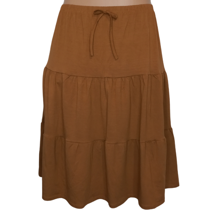 Saia Feminina Midi Camadas Moda Evangélica Senhoras Cores Tendências Viscolycra. em Oferta na Shopee